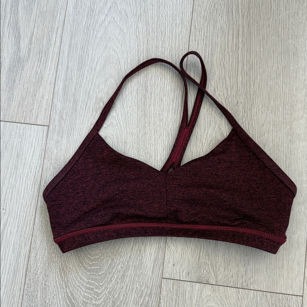 Fleo Dark Red Sports Bra